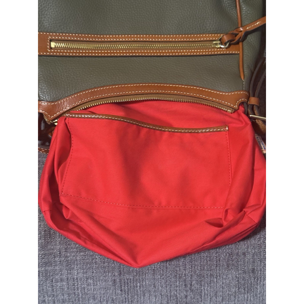 Dooney & Bourke Pebble Grain Presley Crossbody Bag - Olive Green - Picture 3 of 6